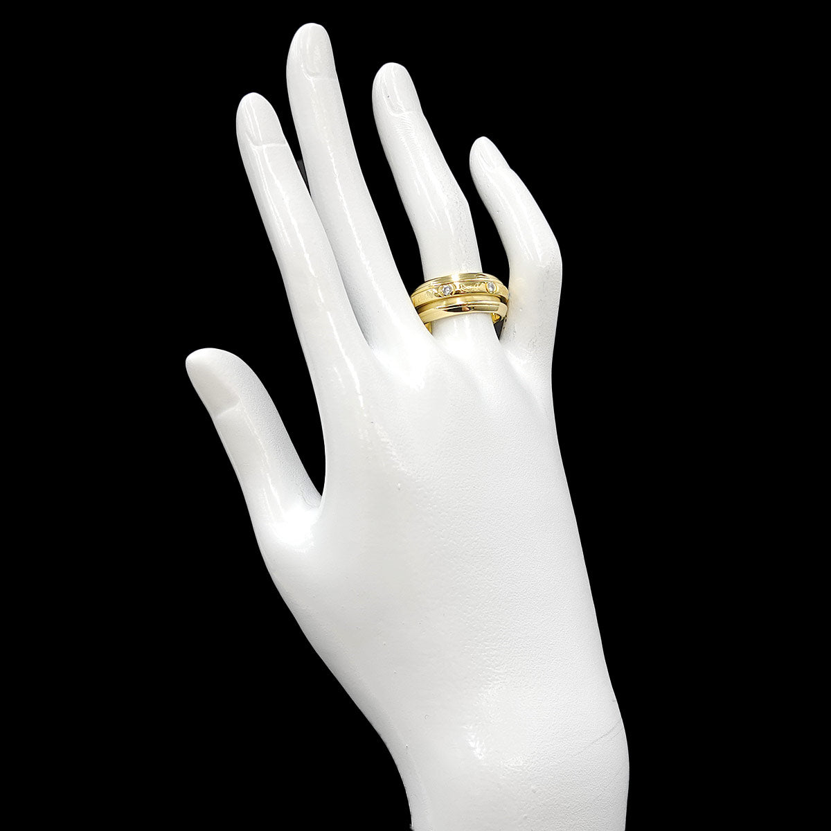 Possession Diamond Ring 18K Yellow Gold 750 size55 7.25(US)