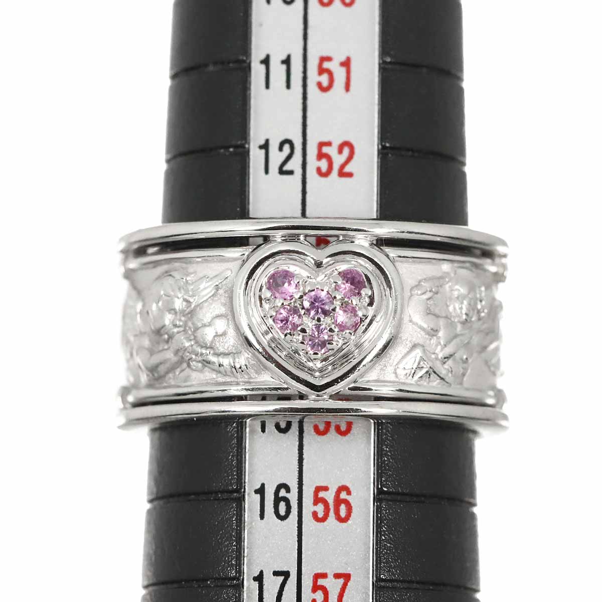 Sapphire Ring K18 WG 750 Size6.75(US)