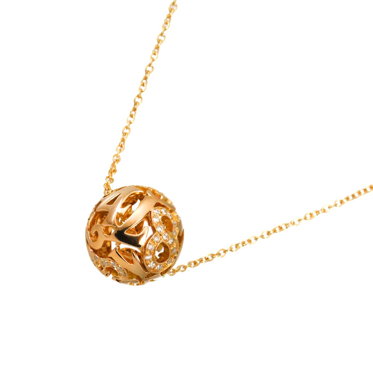 TALISMAN Diamolnd Necklace 18K Pink Gold 750