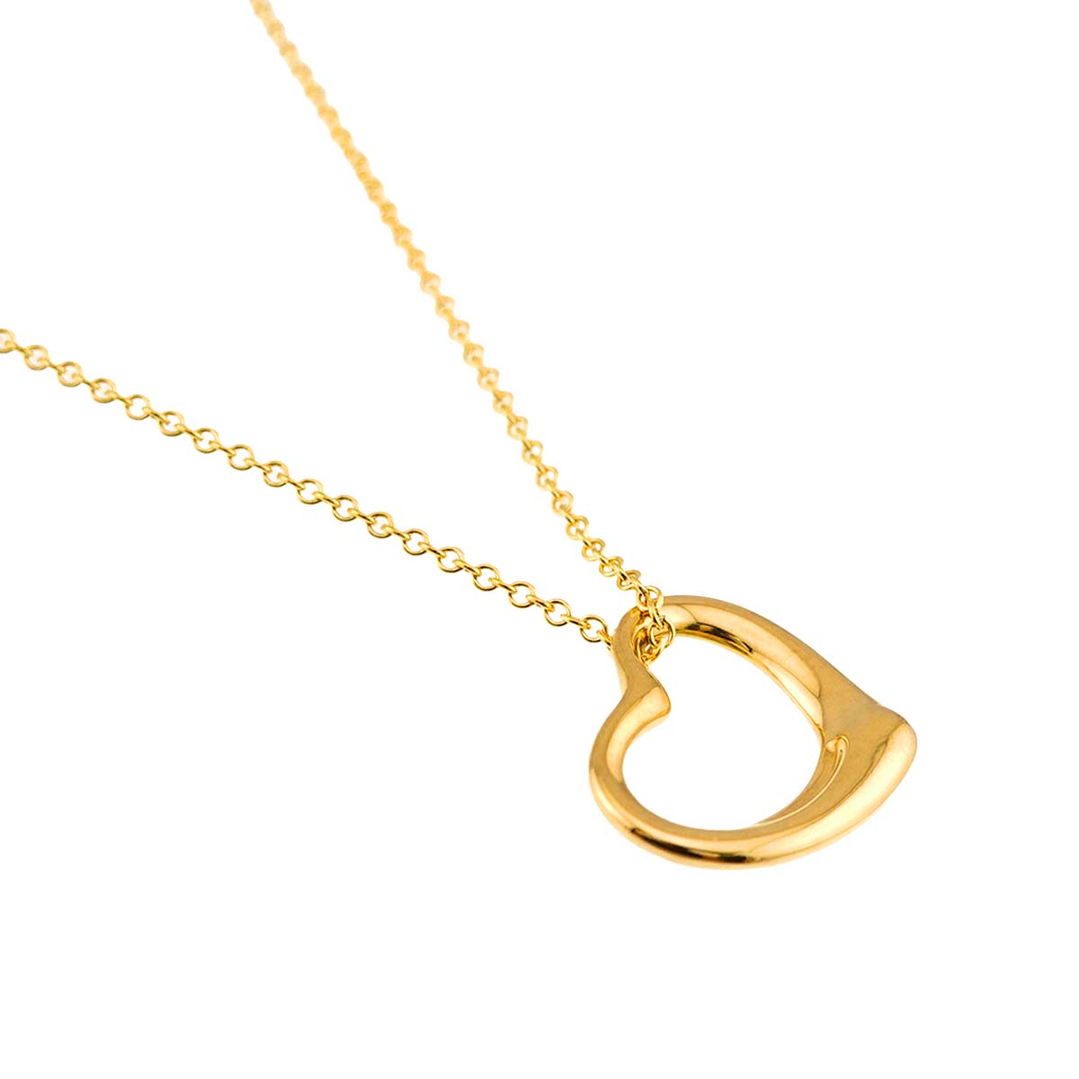 Open Heart Necklace 18K Yellow Gold 750