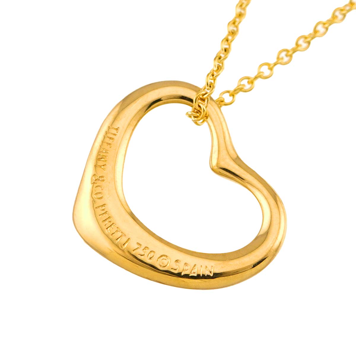 Open Heart Necklace 18K Yellow Gold 750