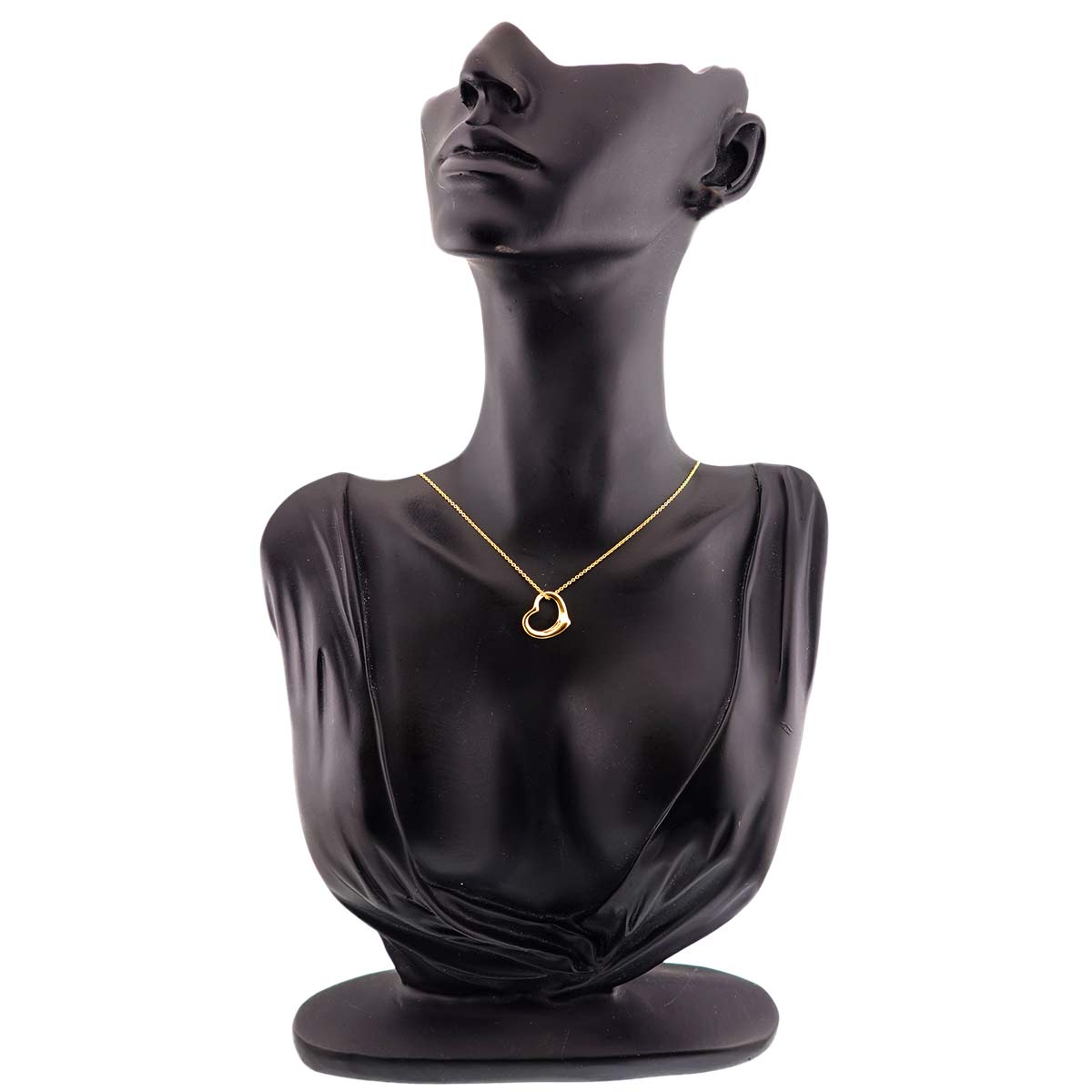Open Heart Necklace 18K Yellow Gold 750