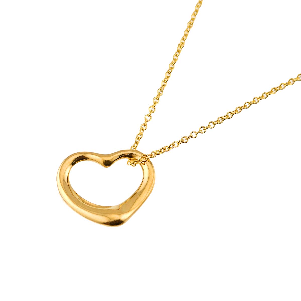 Open Heart Necklace 18K Yellow Gold 750