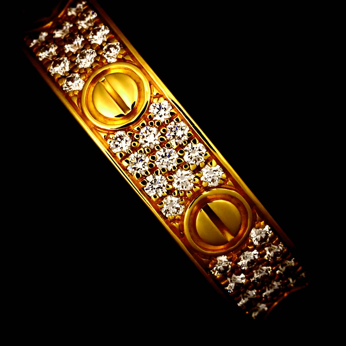Love Ring SM Pave Diamond 18K YG 750 size48 Size4.5(US)