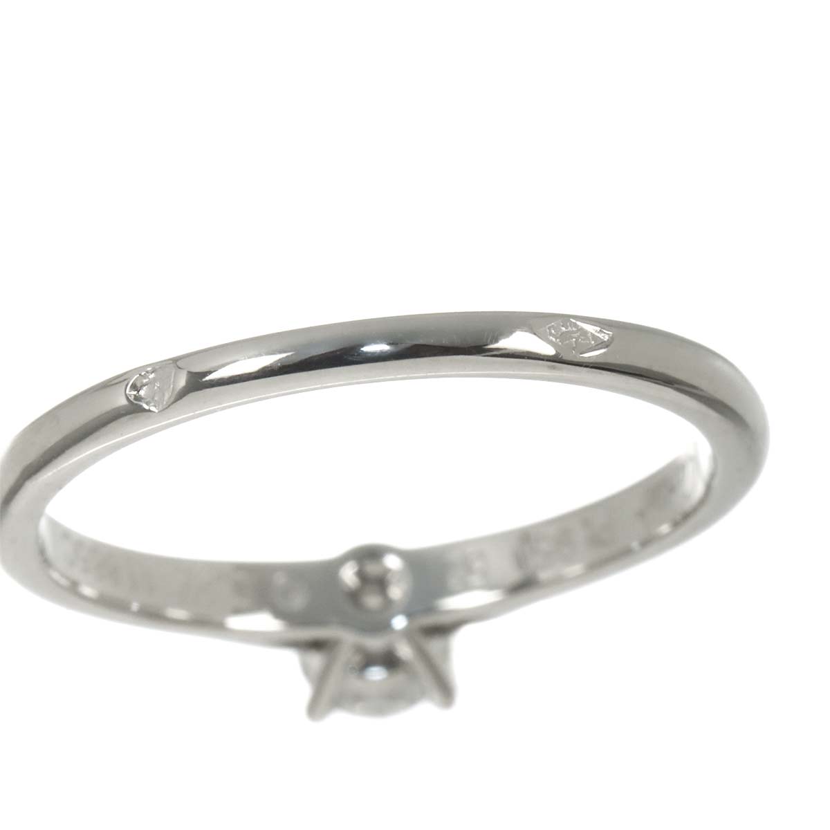 Diamond 0.27ct E/VS1/3EX Ring Platinum size52 6(US)