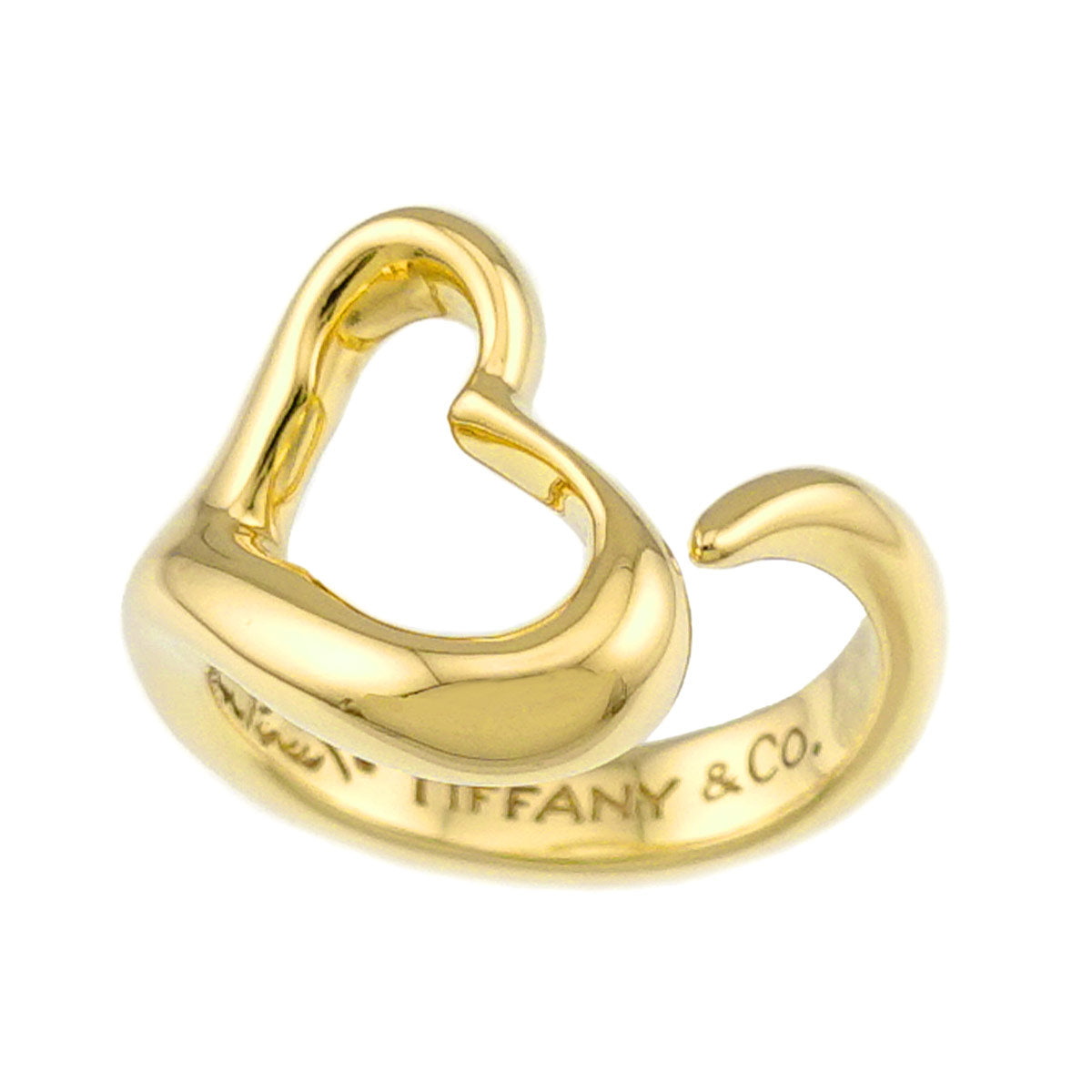 Open Heart Ring 18K YG 750 Size5-5.25(US)