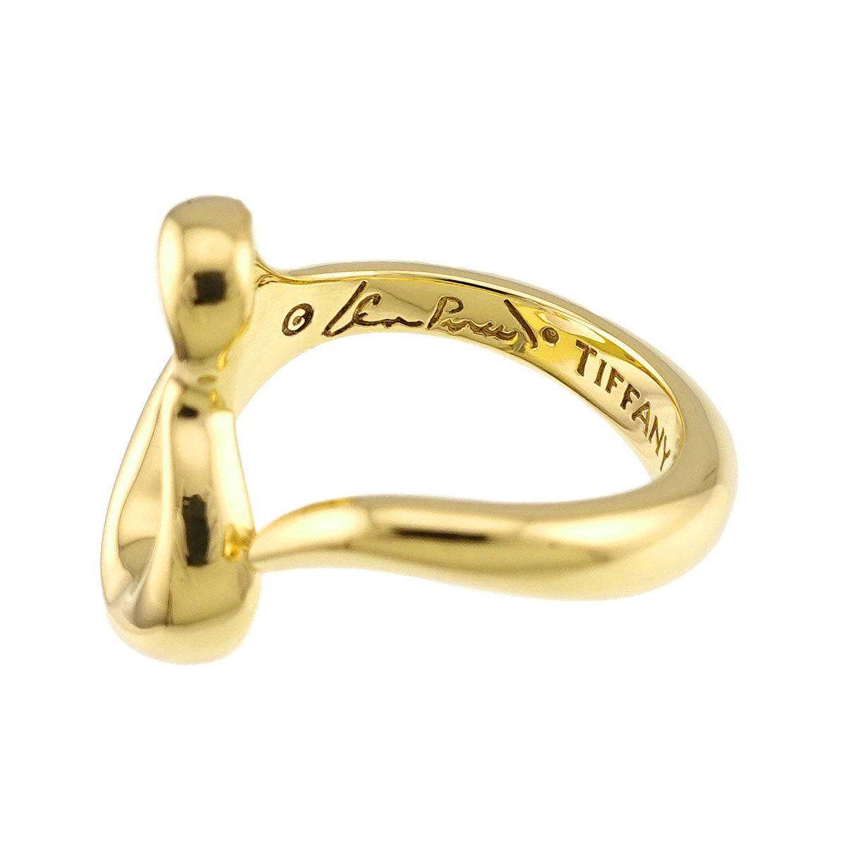 Open Heart Ring 18K YG 750 Size5-5.25(US)