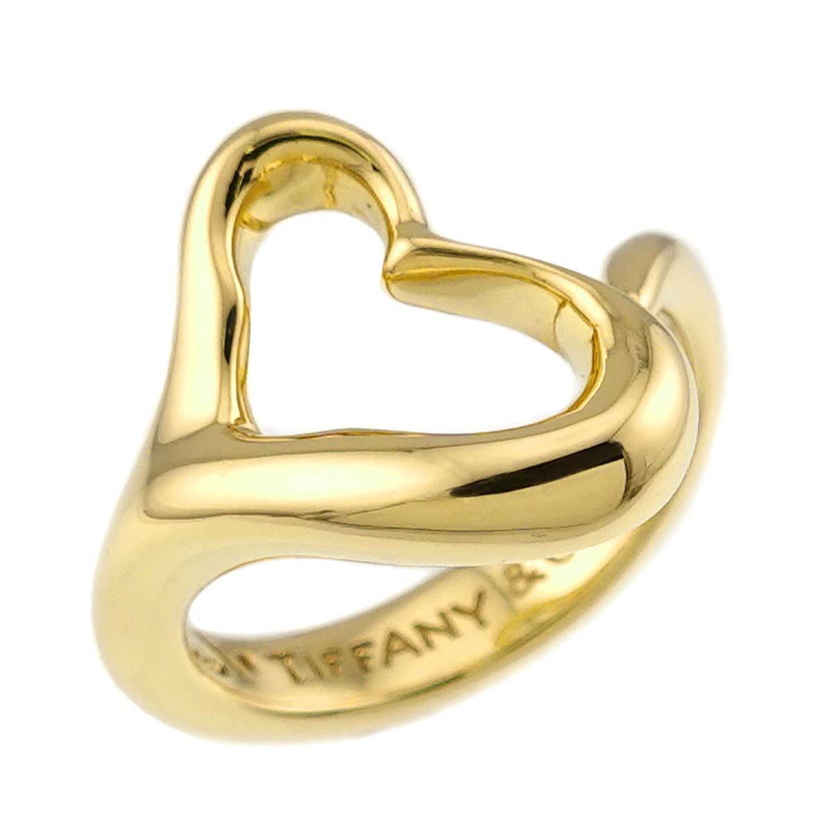 Open Heart Ring 18K YG 750 Size5-5.25(US)