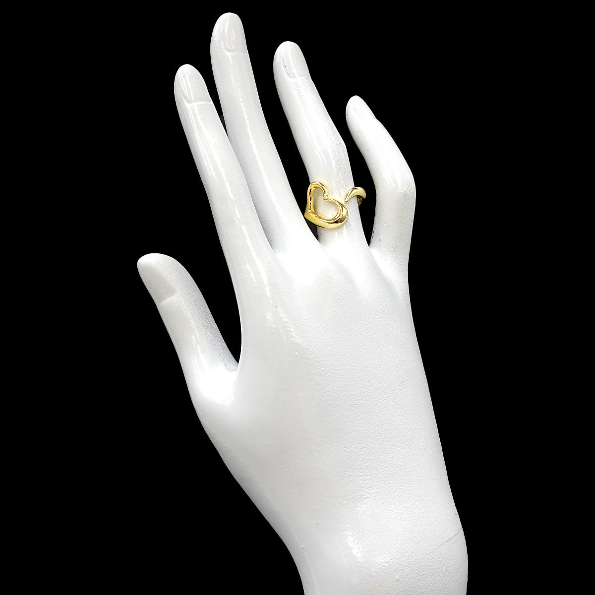 Open Heart Ring 18K YG 750 Size5-5.25(US)