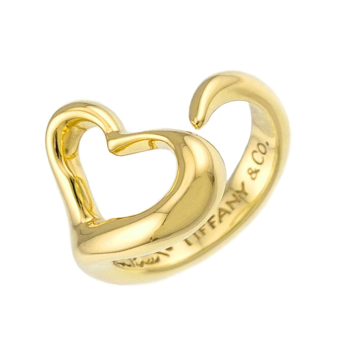 Open Heart Ring 18K YG 750 Size5-5.25(US)
