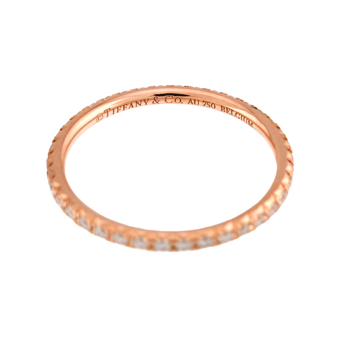Metro Diamond Ring 18K PG 750 Size3.75-4(US)