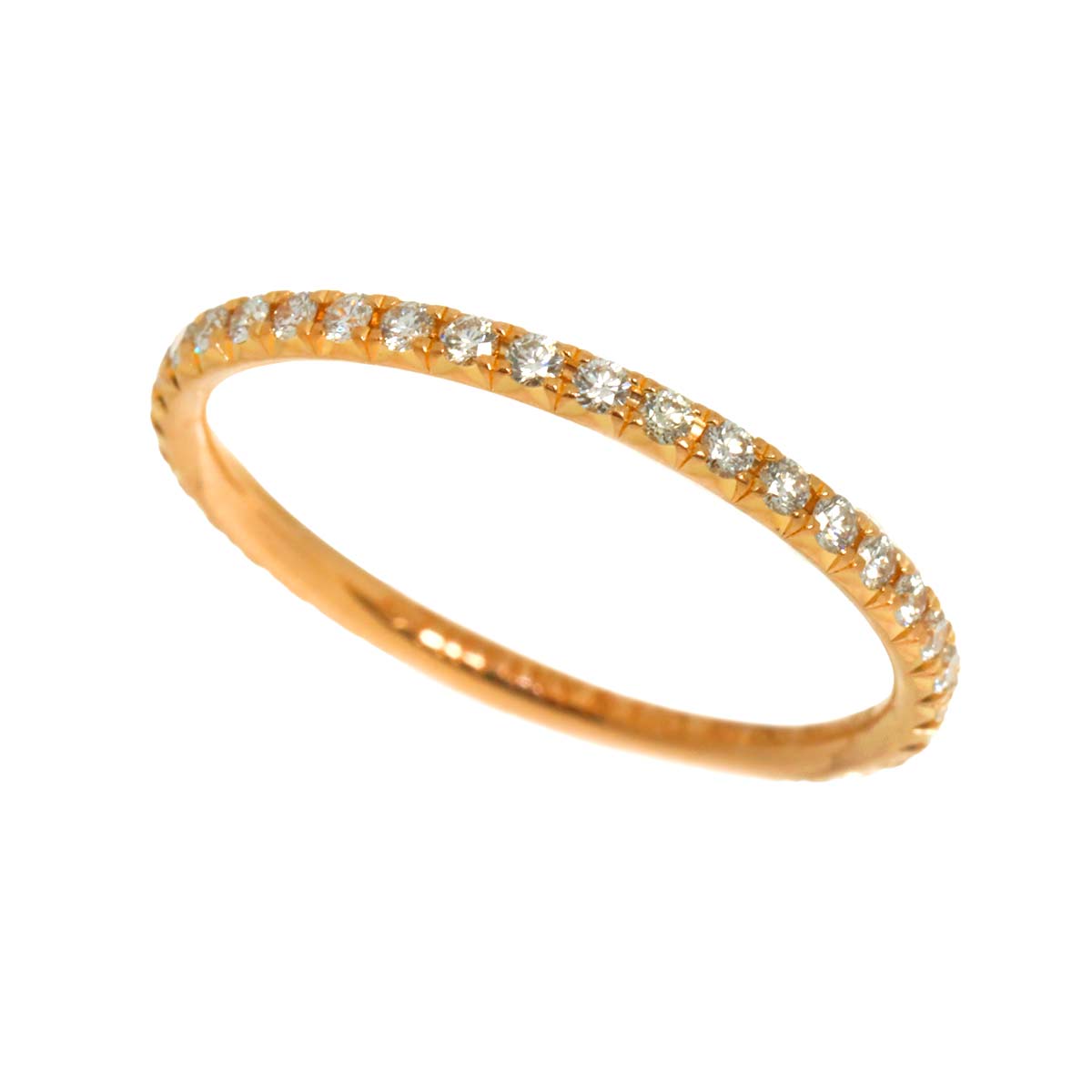 Metro Diamond Ring 18K PG 750 Size3.75-4(US)