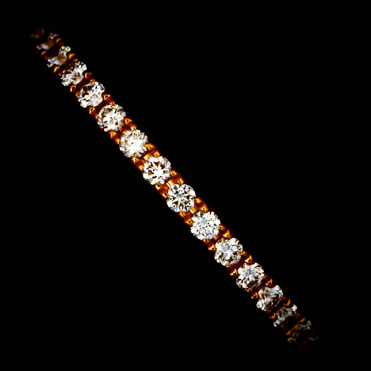 Metro Diamond Ring 18K PG 750 Size3.75-4(US)