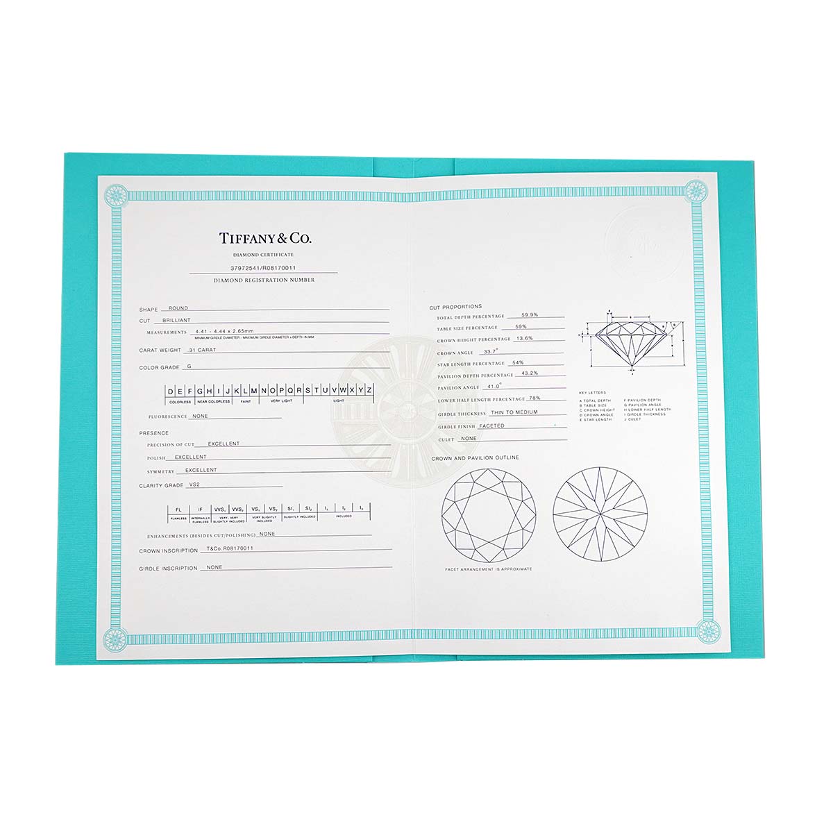 Diamond 0.31ct G/VS2/3EX Ring Pt 4.75-5(US)