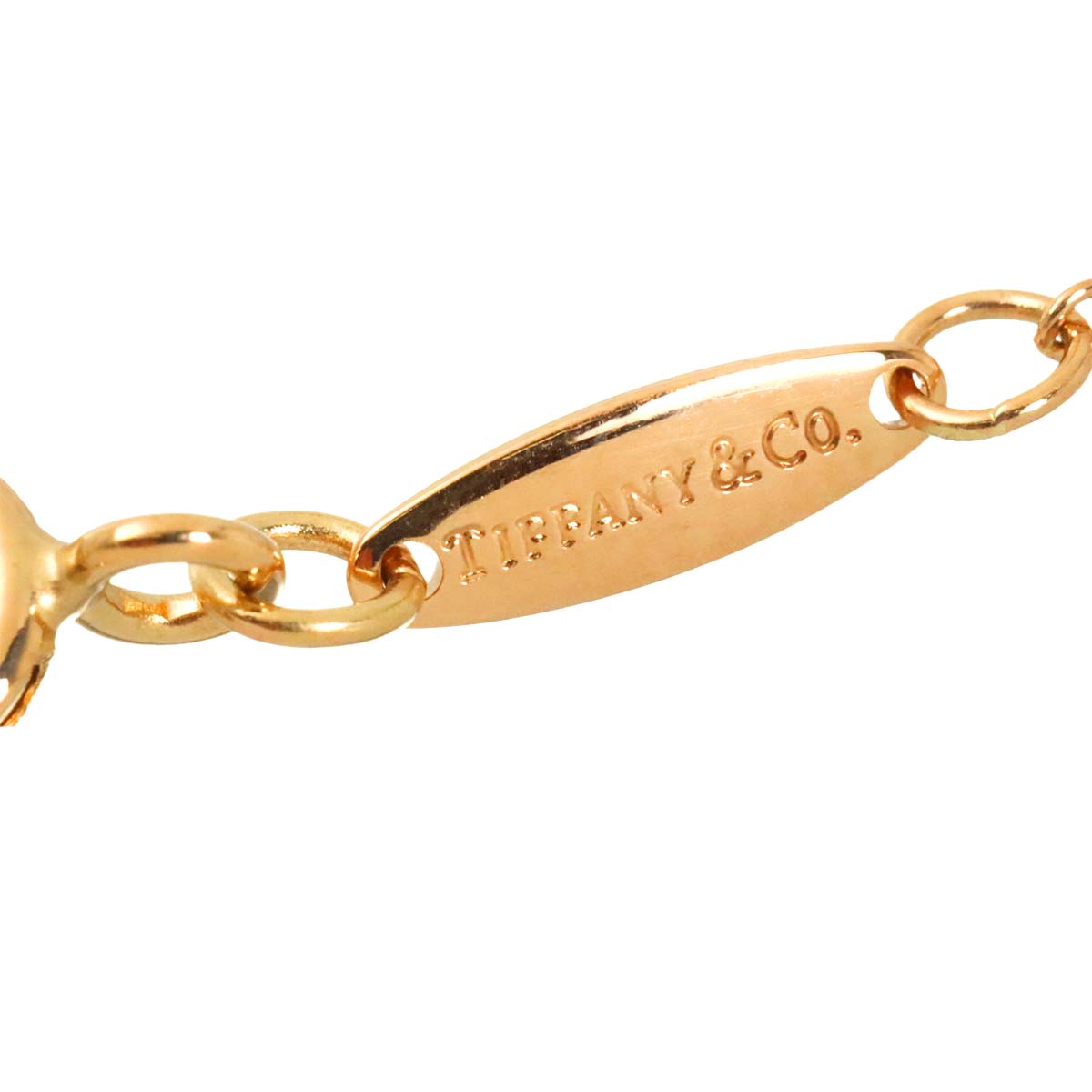 Open Heart Diamond Necklace 18K Pink Gold 750