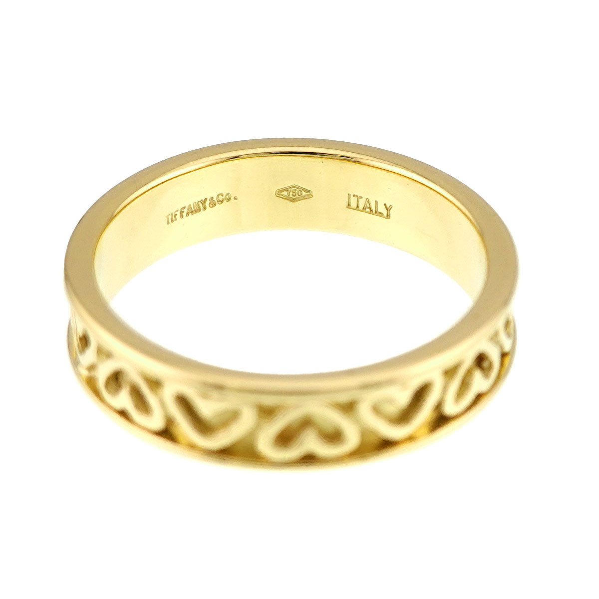 Cutout heart Ring 18K YG 750 Size5.25(US)