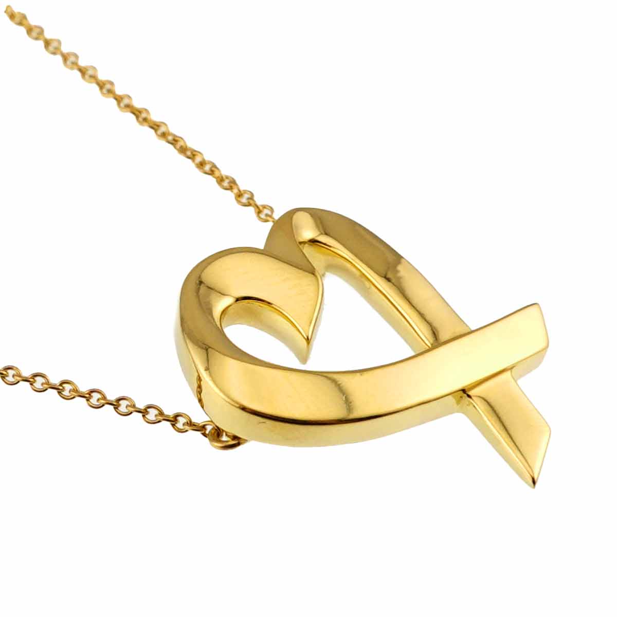 Loving Heart Necklace 18K Yellow Gold 750