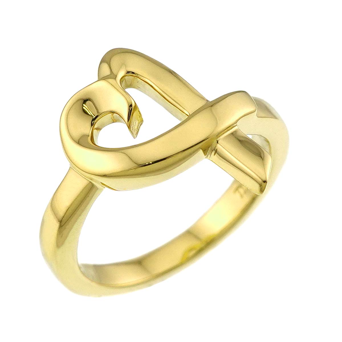Loving Heart Ring 18K YG 750 Size5.25(US)
