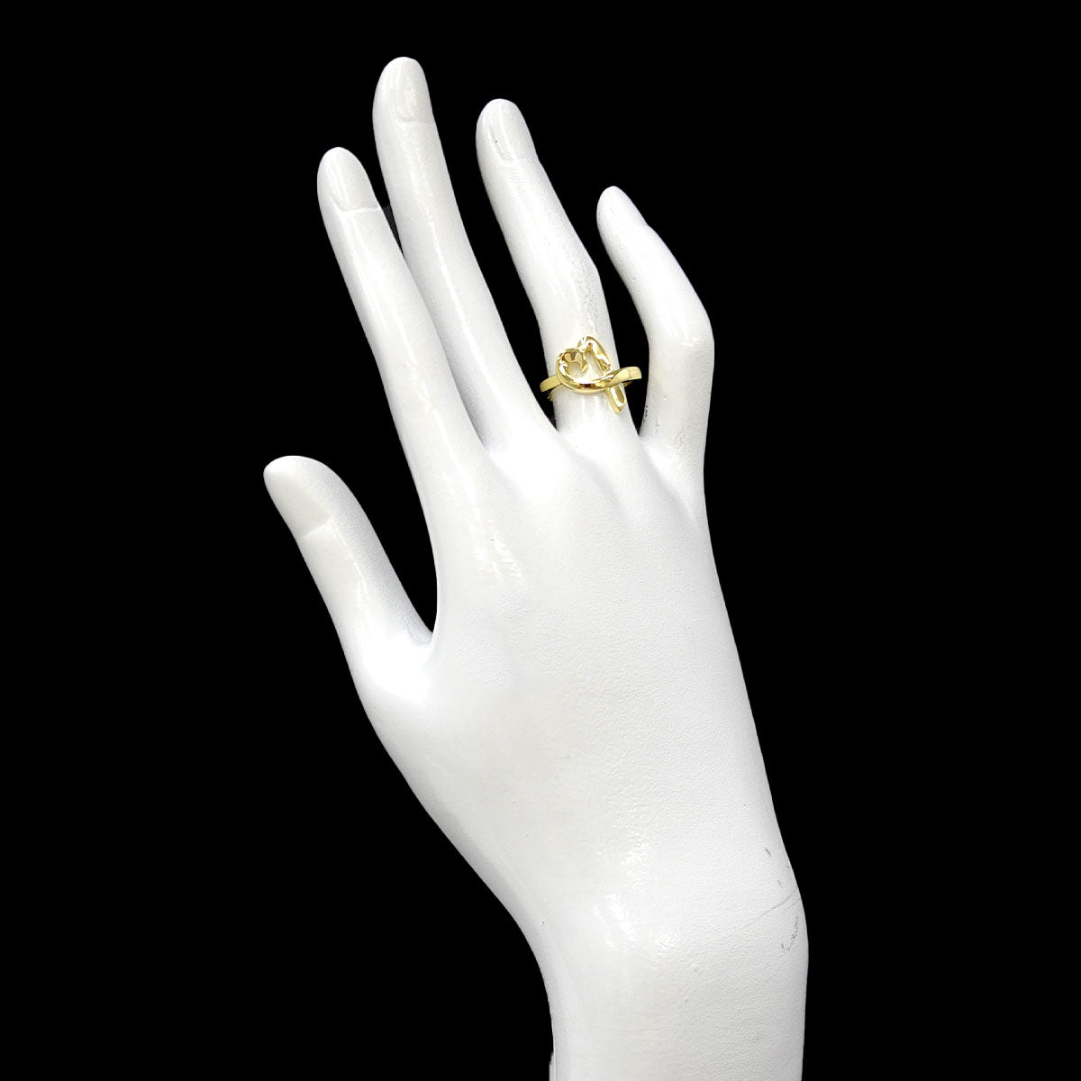 Loving Heart Ring 18K YG 750 Size5.25(US)