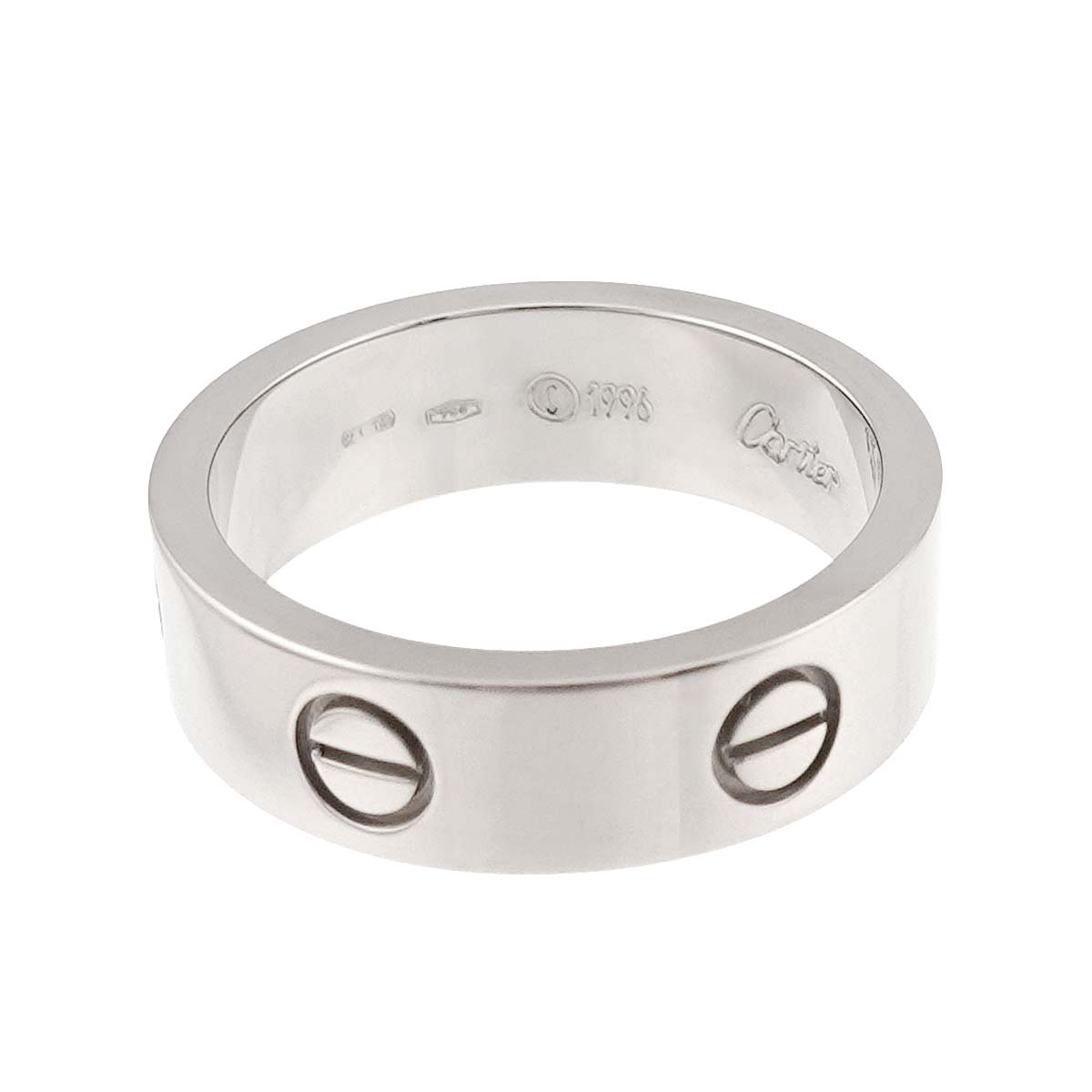 Love Ring 18K White Gold 750 size57 7.5(US)