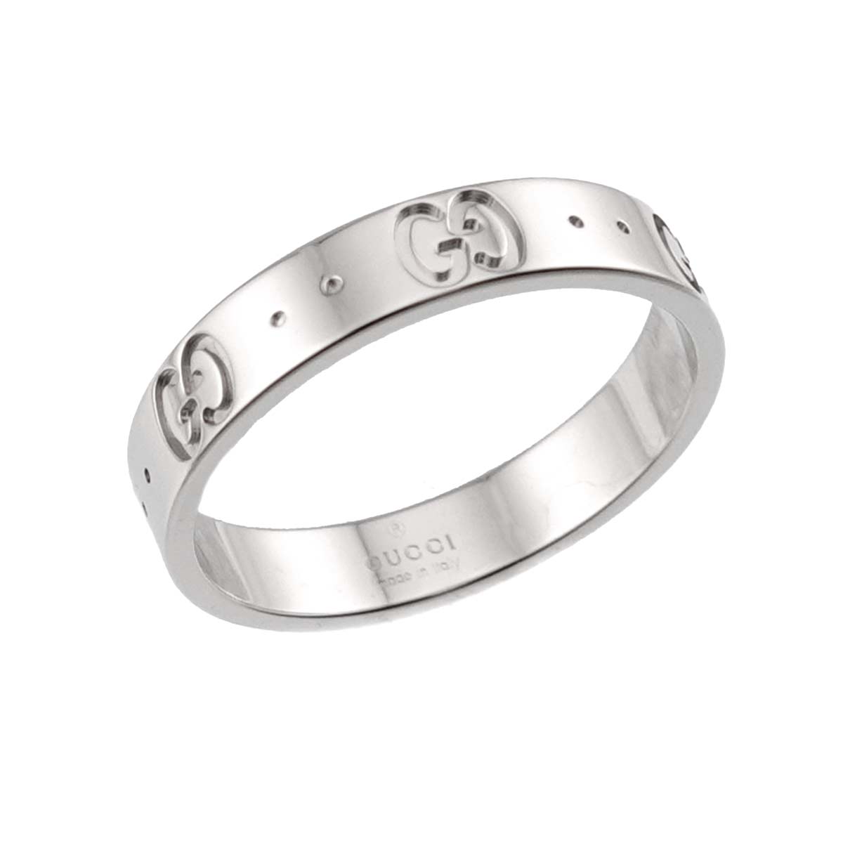 Icon Ring 18K WG White Gold 750 Size17 7.5-7.75(US)