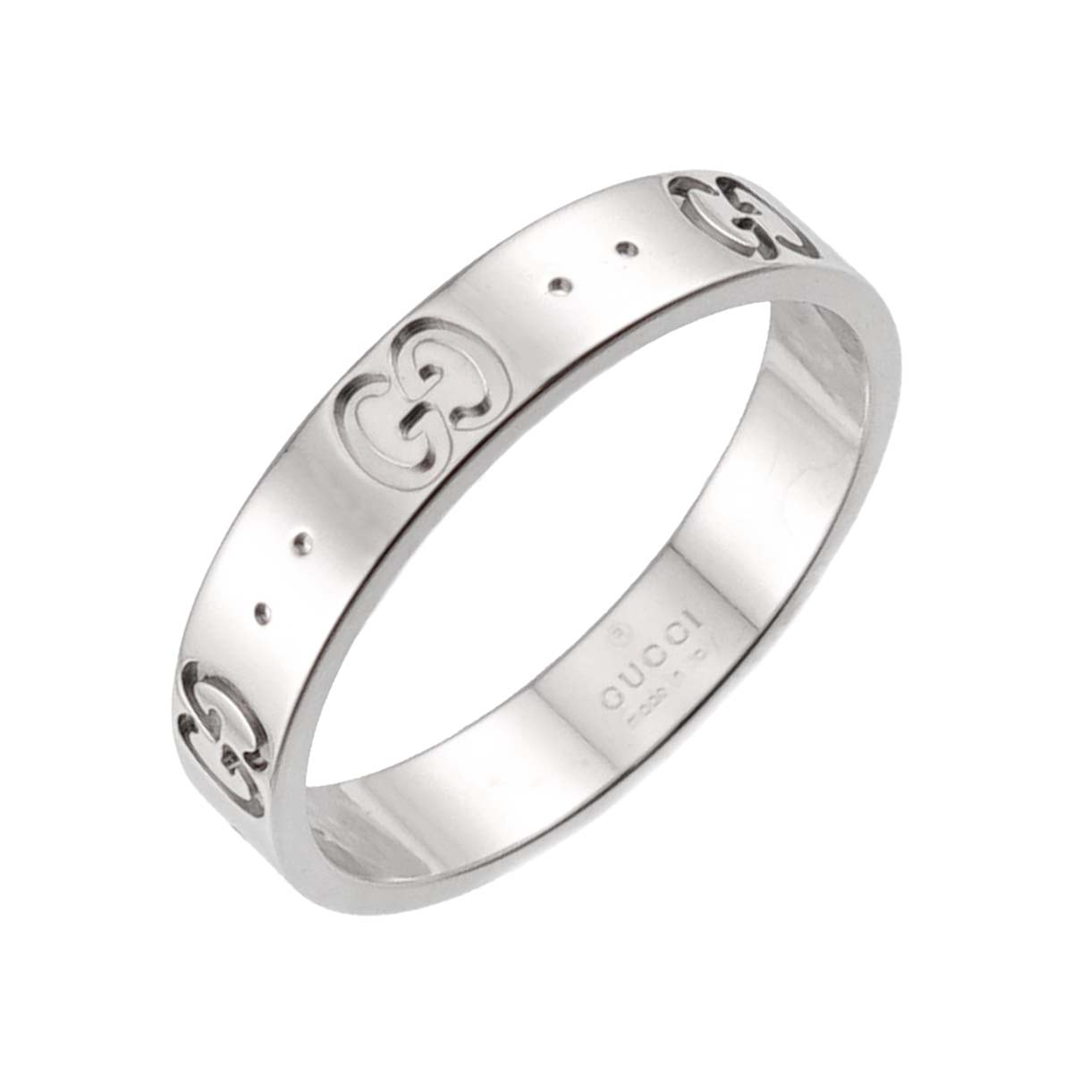 Icon Ring 18K WG White Gold 750 Size17 7.5-7.75(US)