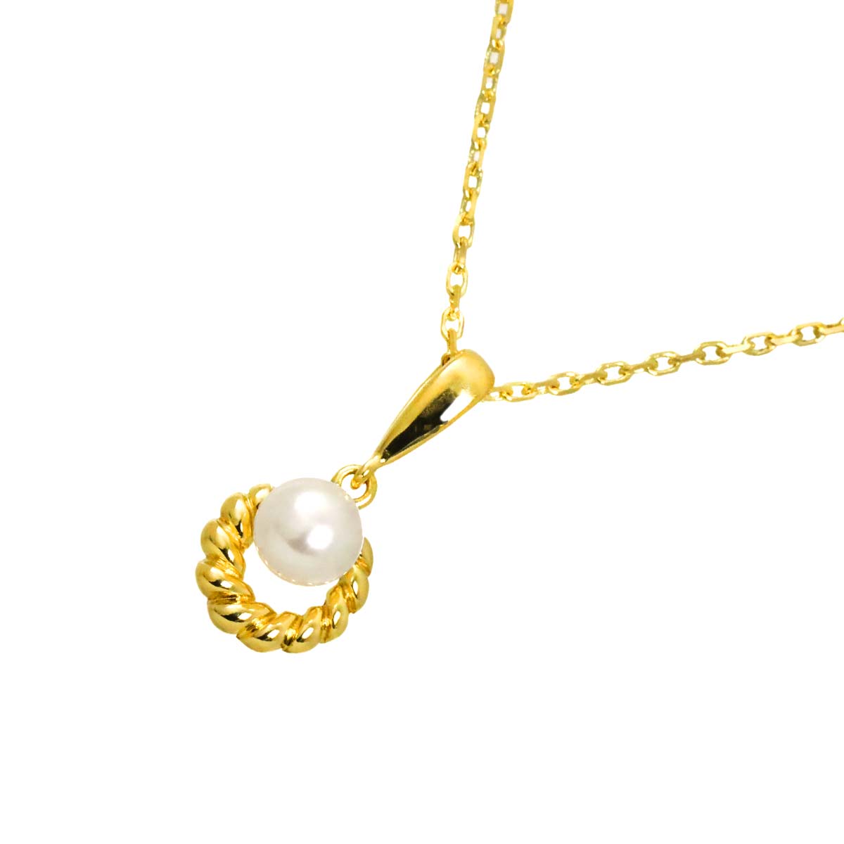 Baby Pearl 4.9mm Necklace 18K YG 750