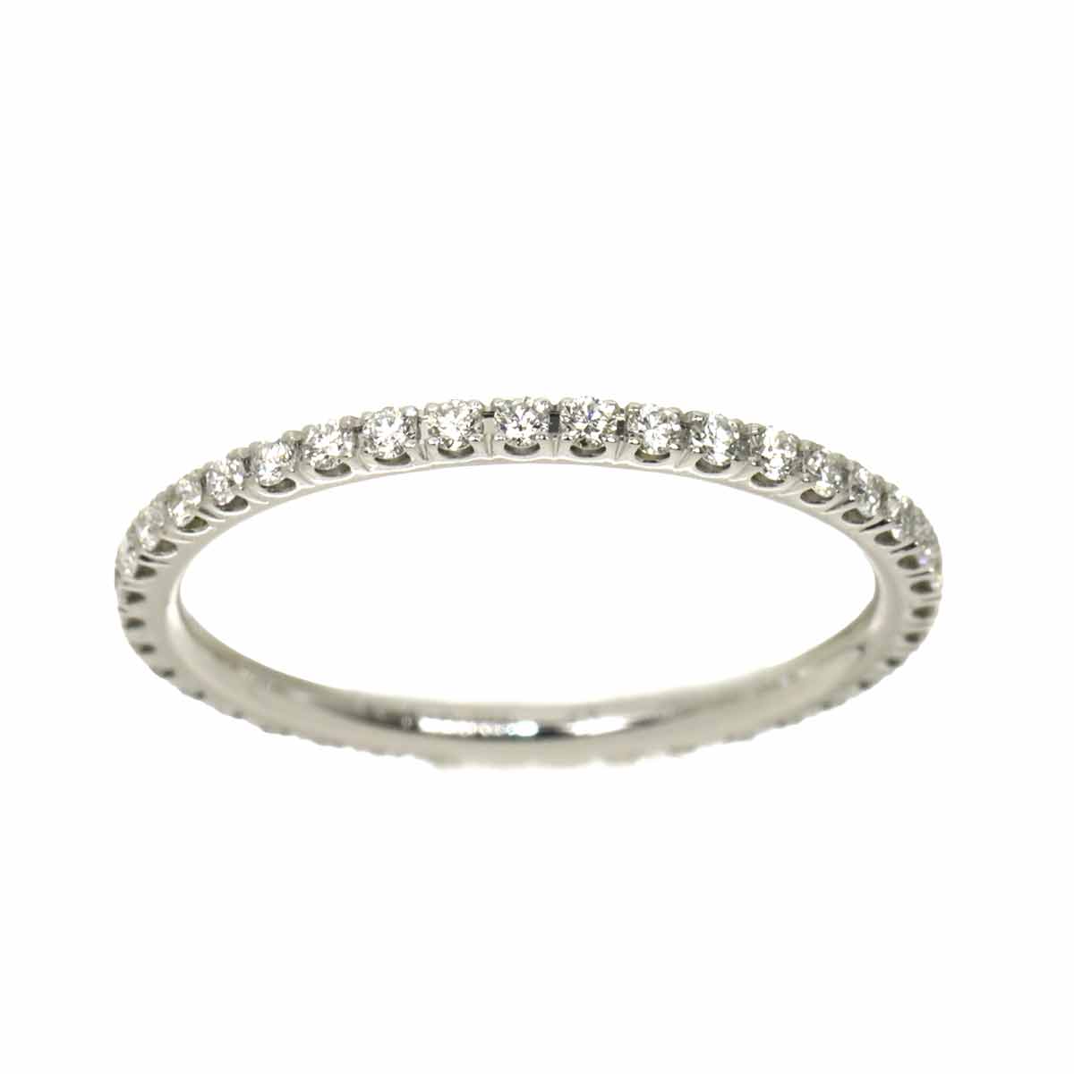 Diamond Ring 18K K18 WG 750 size48 4.5(US)