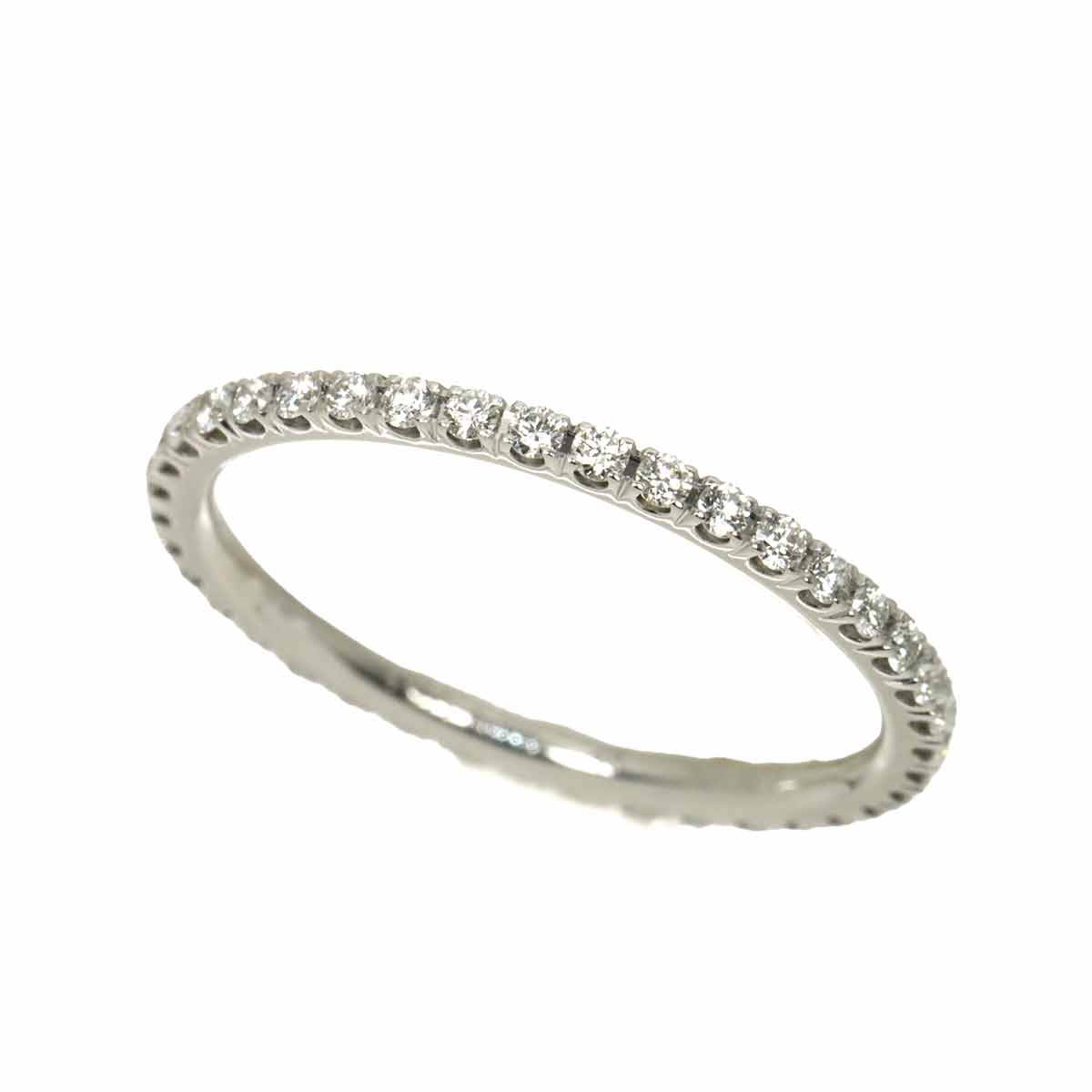Diamond Ring 18K K18 WG 750 size48 4.5(US)