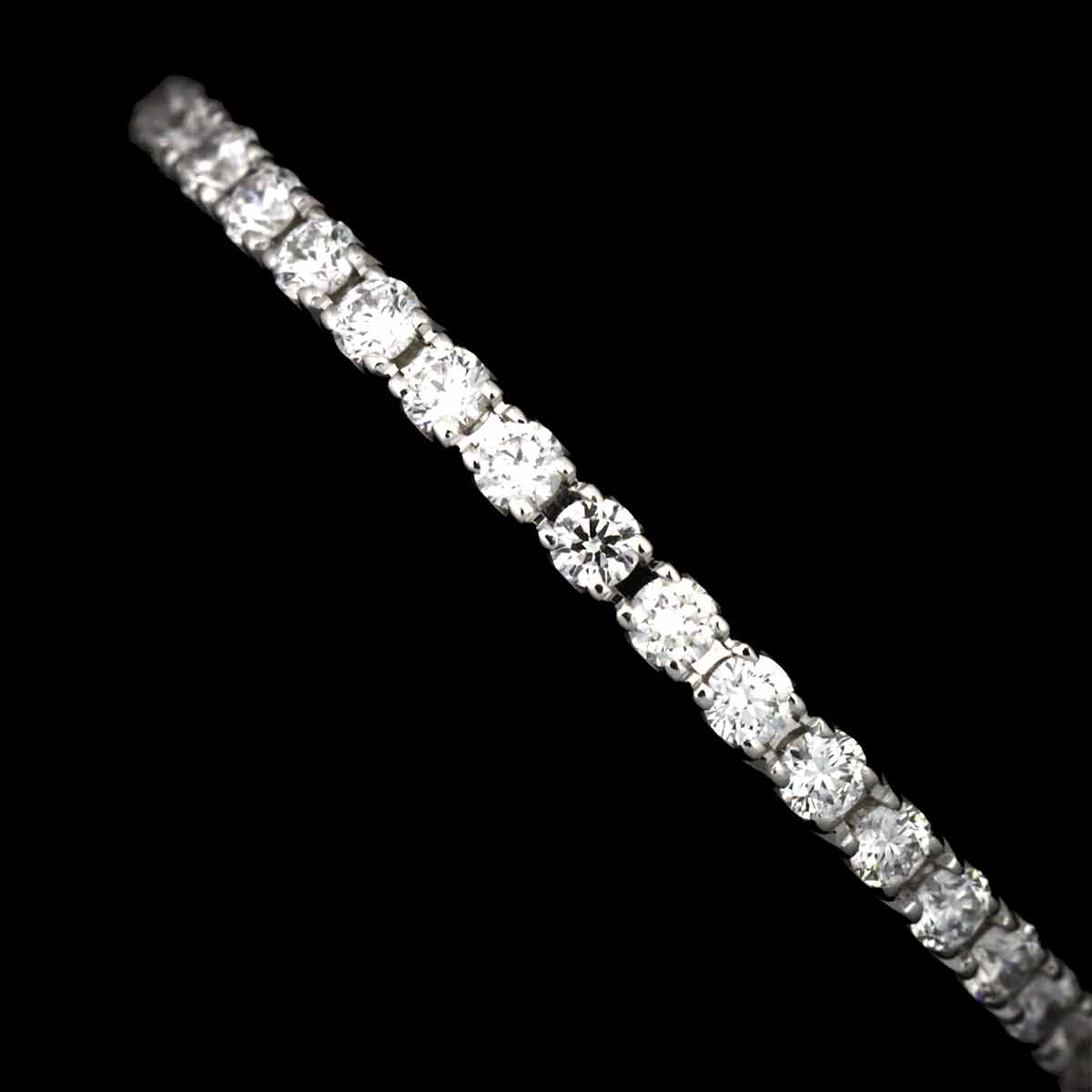 Diamond Ring 18K K18 WG 750 size48 4.5(US)