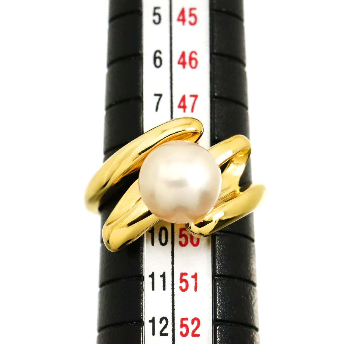 Akoya pearl 8.2mm Ring 18K YG 750 5-5.25(US)