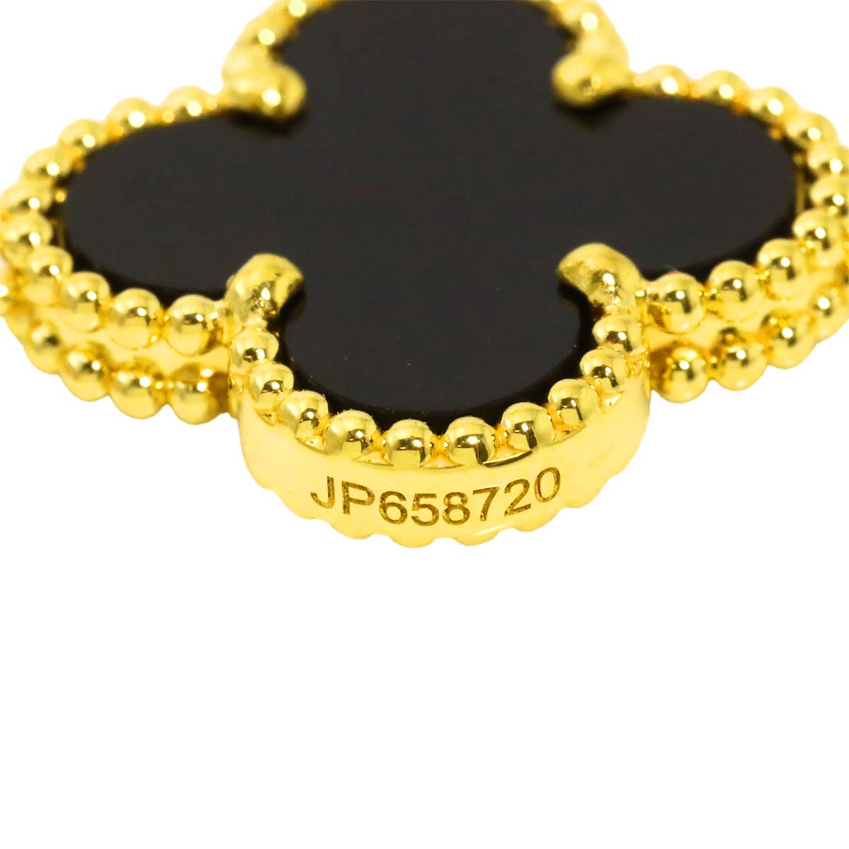 Vintage Alhambra Onyx 5P Bracelet 18K YG 750
