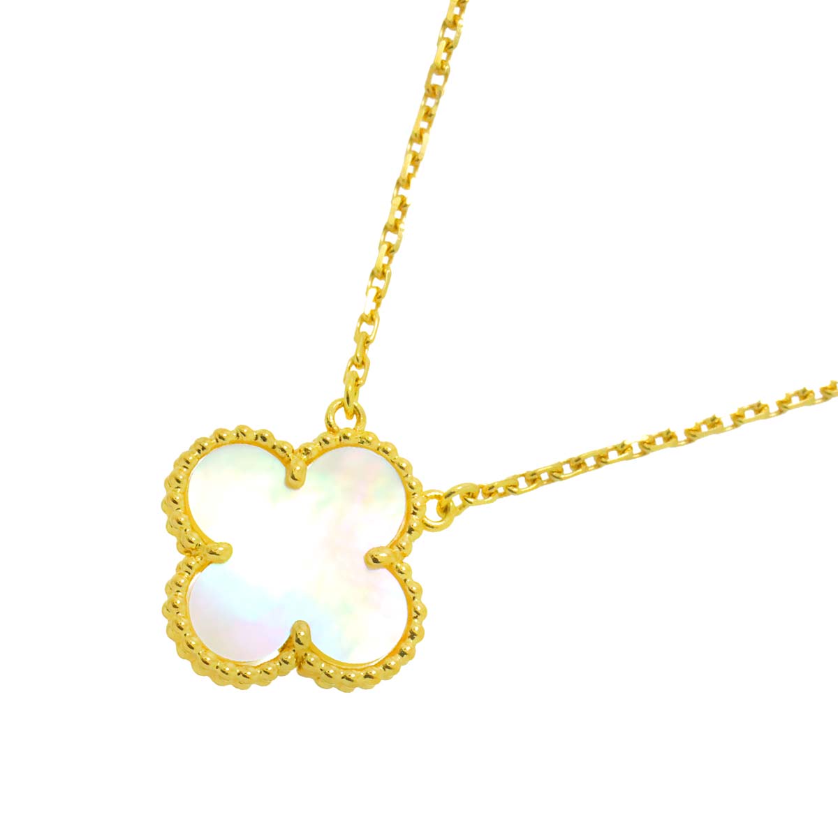 Vintage Alhambra MOP Necklace 18K YG 750
