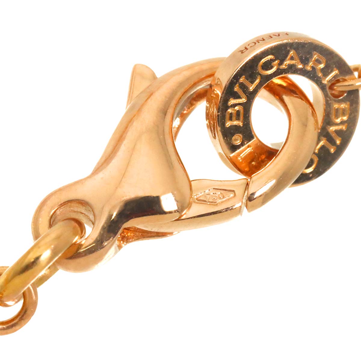 BVLGARIBVLGARI MOP Onyx Necklace 18K Pink Gold 750