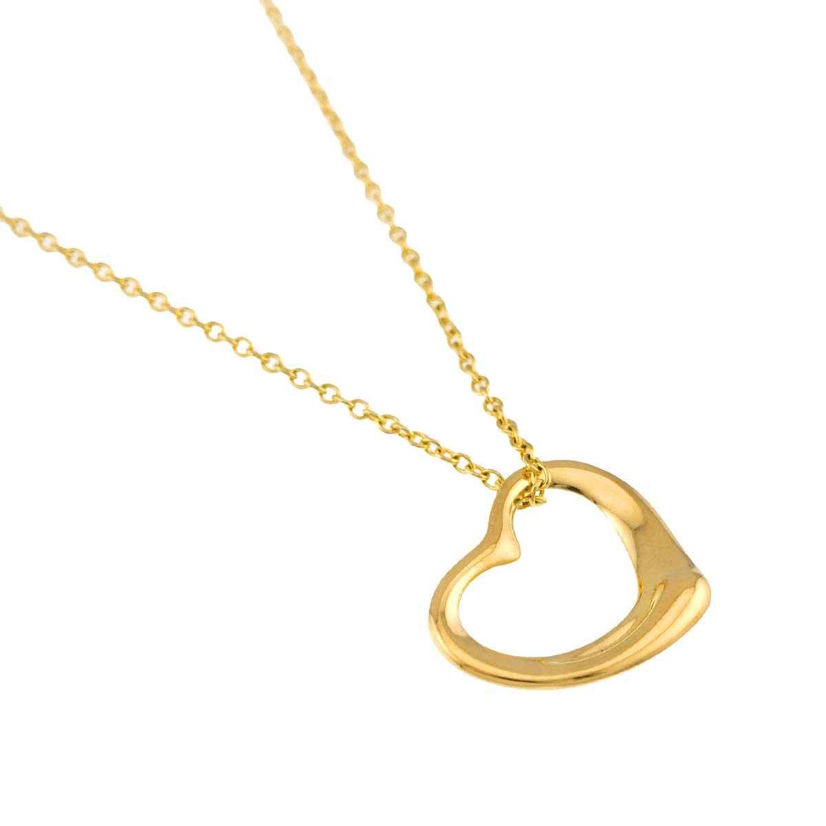 Open Heart Necklace 18K Yellow Gold 750