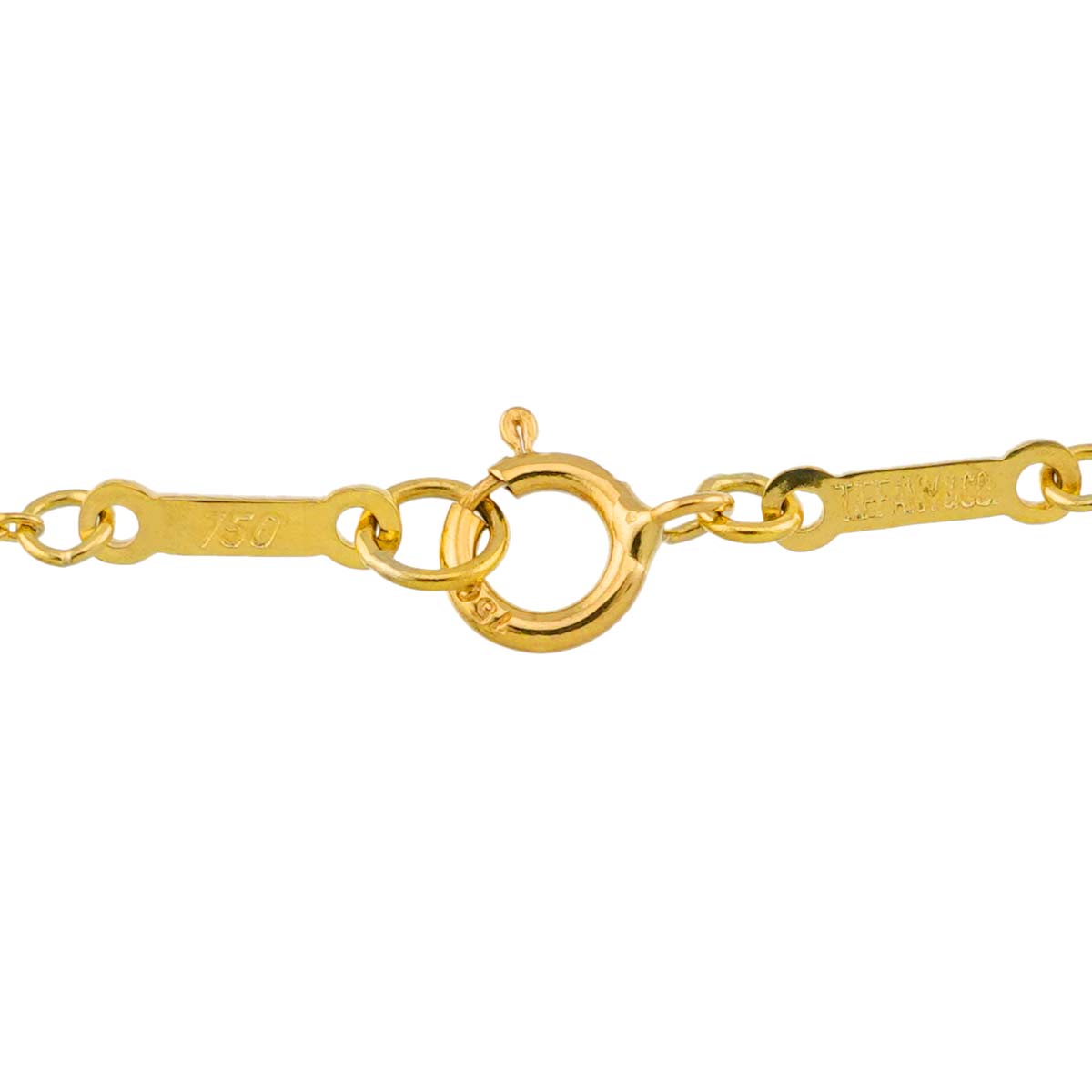Open Heart Necklace 18K Yellow Gold 750