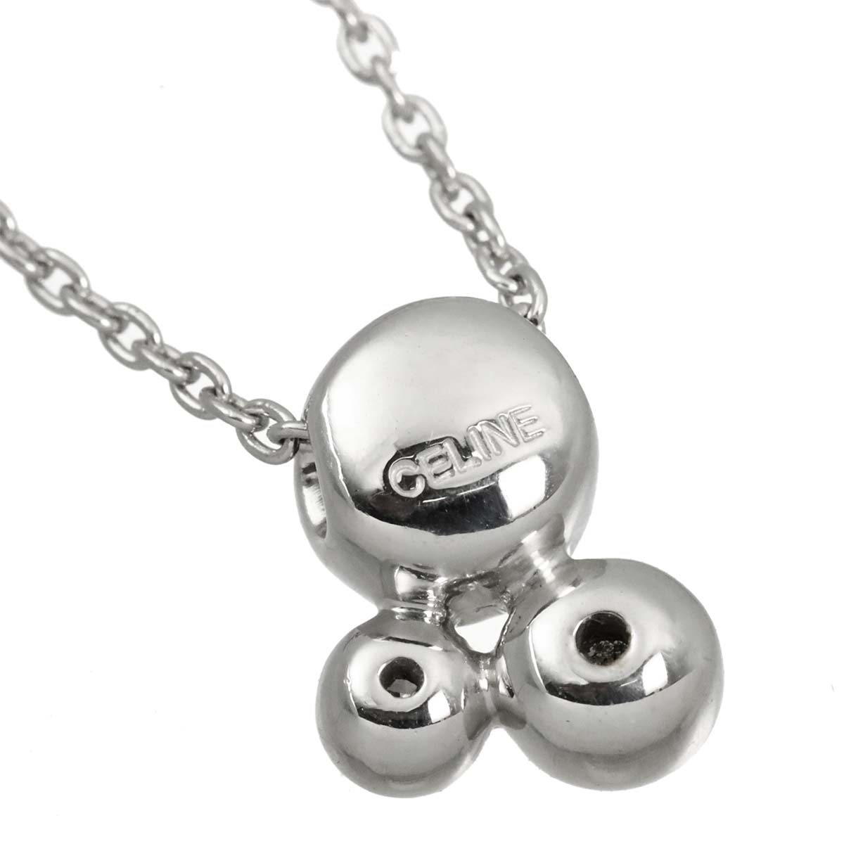 Diamond Necklace 18K White Gold 750