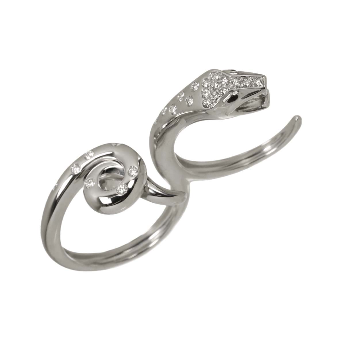 Diamond Ring 18K WG 750 Size58 8.25(US)