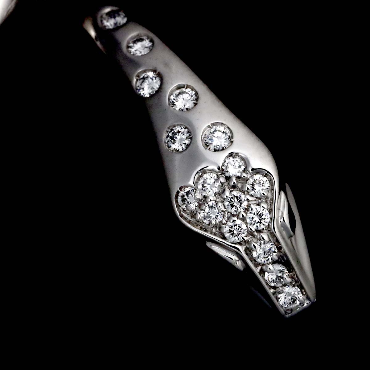Diamond Ring 18K WG 750 Size58 8.25(US)