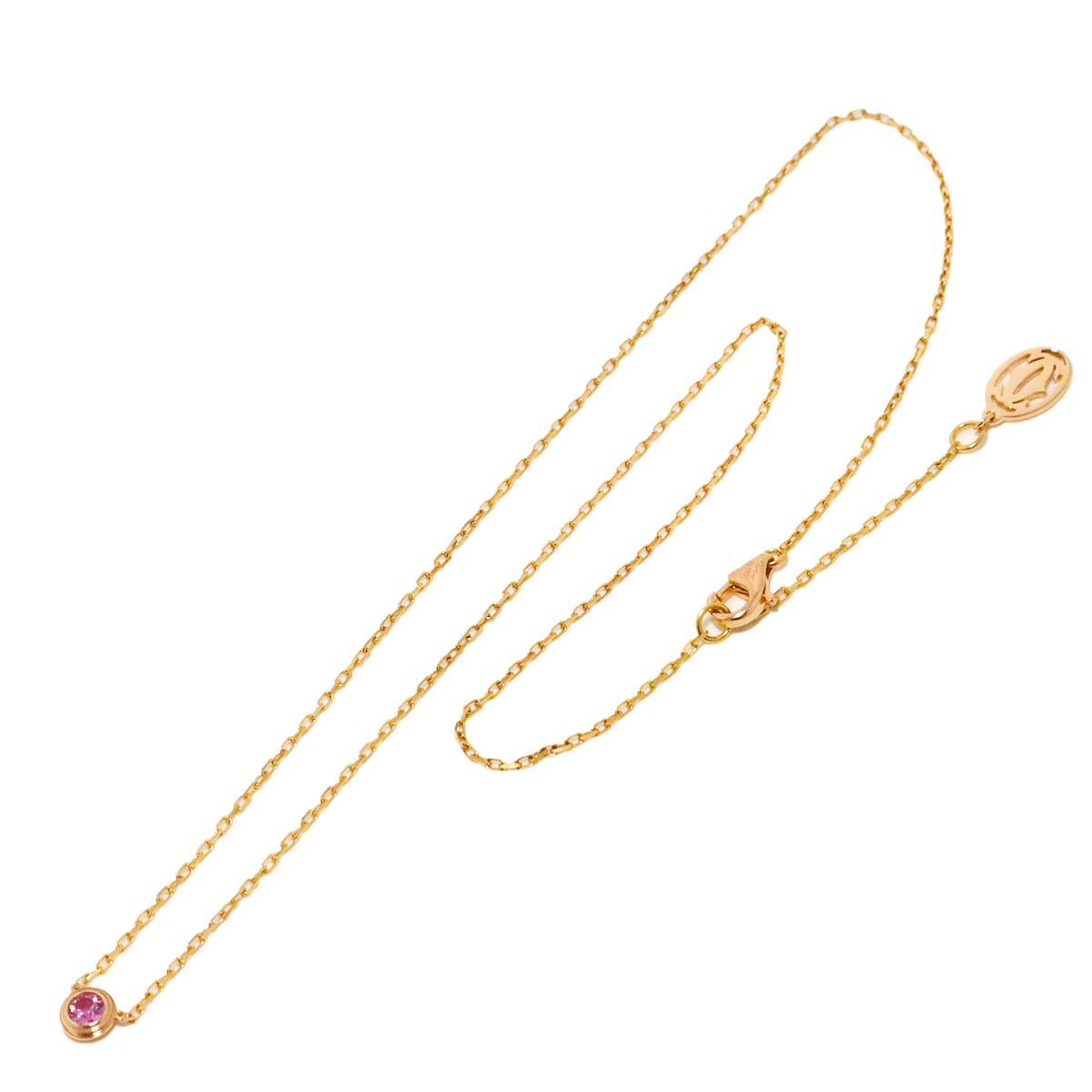 d Amour Sapphire Necklace 18K Pink Gold 750