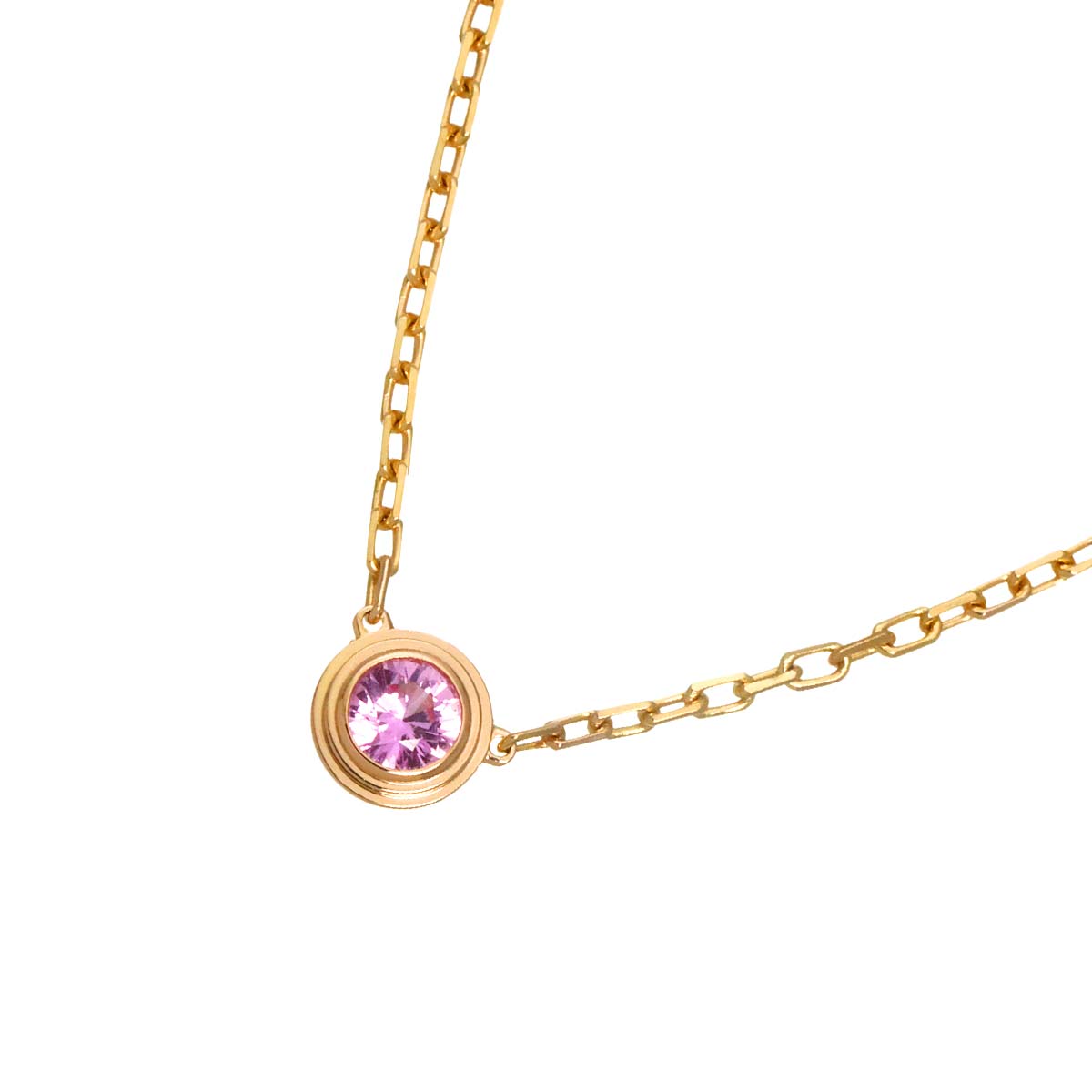 d Amour Sapphire Necklace 18K Pink Gold 750