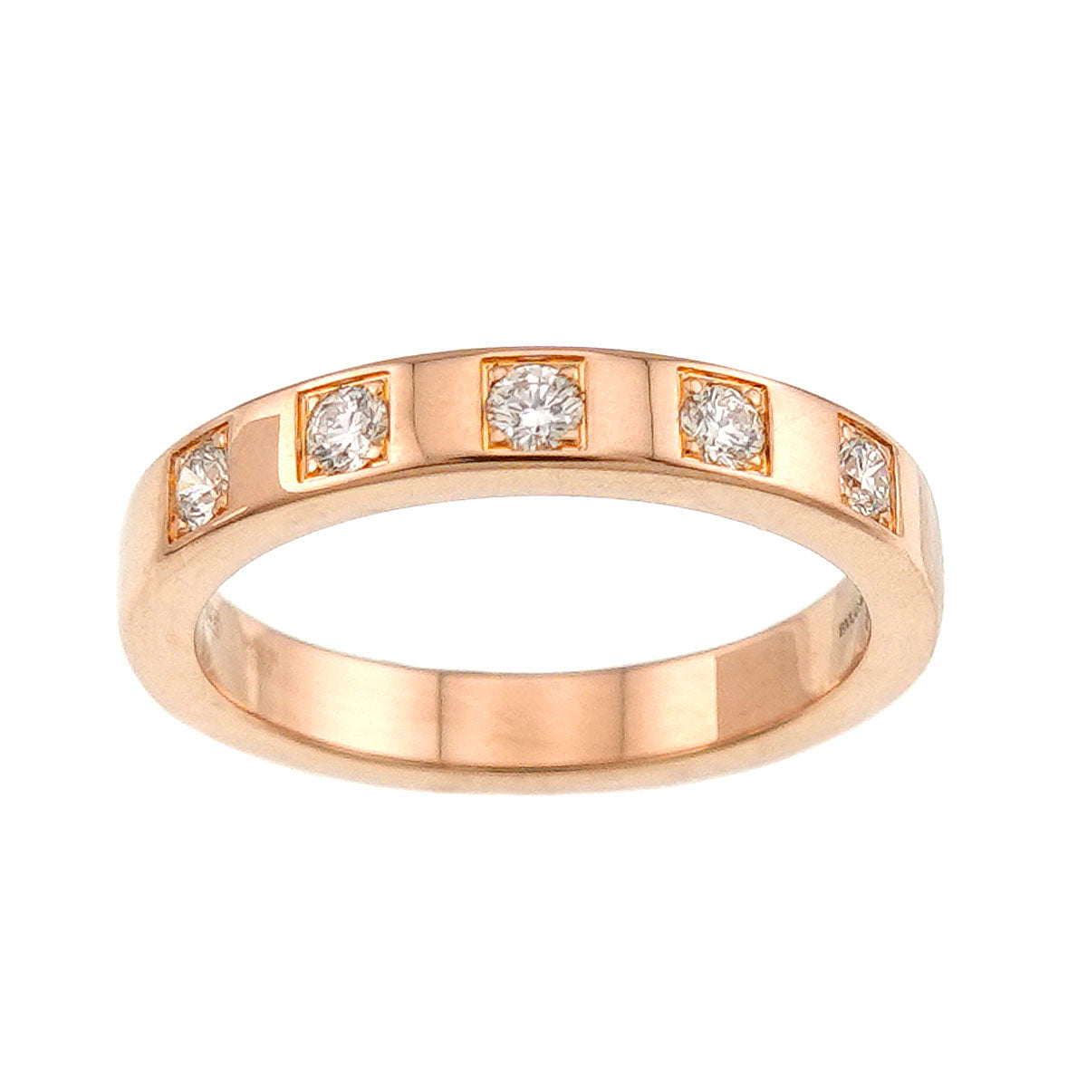 Marry Me Diamond Ring 18K Pink Gold 750 Size4.75-5(US)