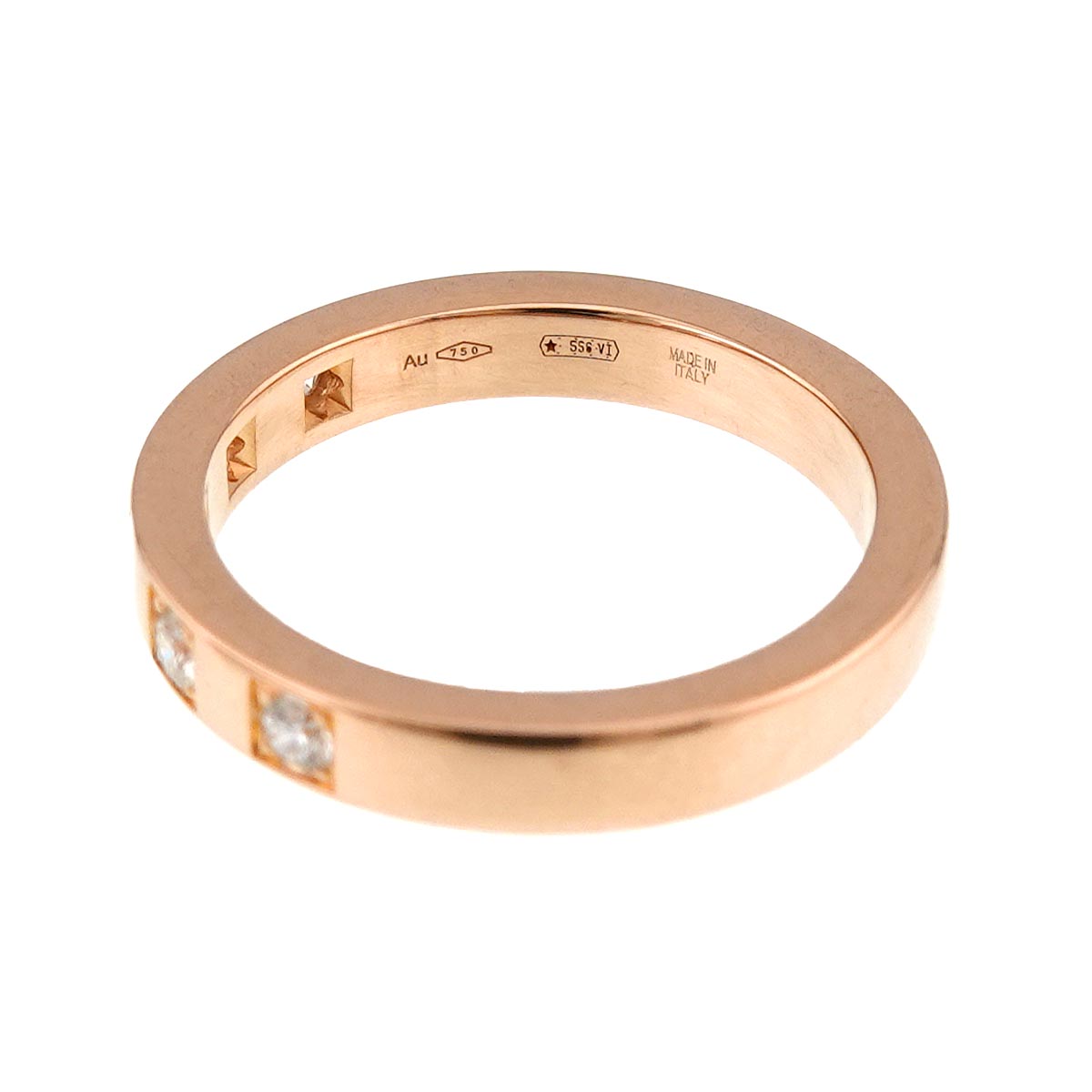 Marry Me Diamond Ring 18K Pink Gold 750 Size4.75-5(US)