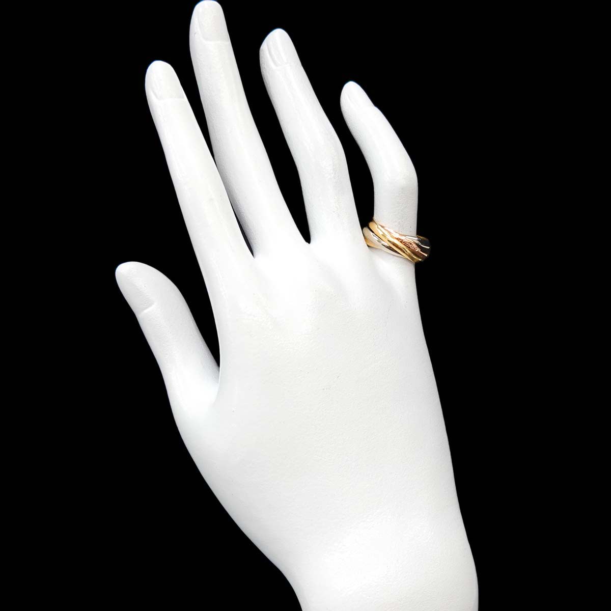 Trinity SM Ring 18K YG WG PG 750 Size49 4.75-5(US)