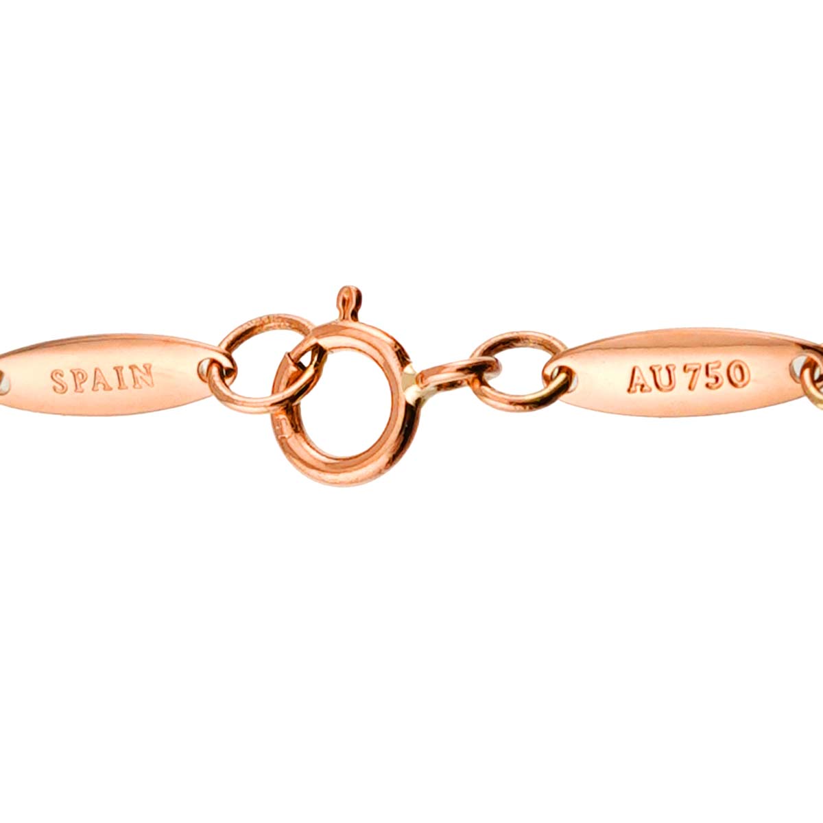 Open Heart Necklace 18K Pink Gold 750