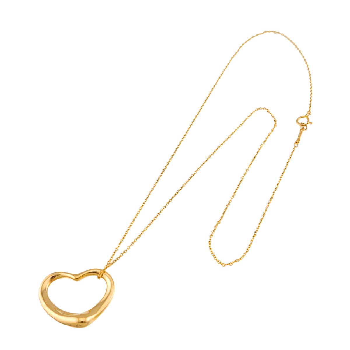 Open Heart Necklace 18K Yellow Gold 750