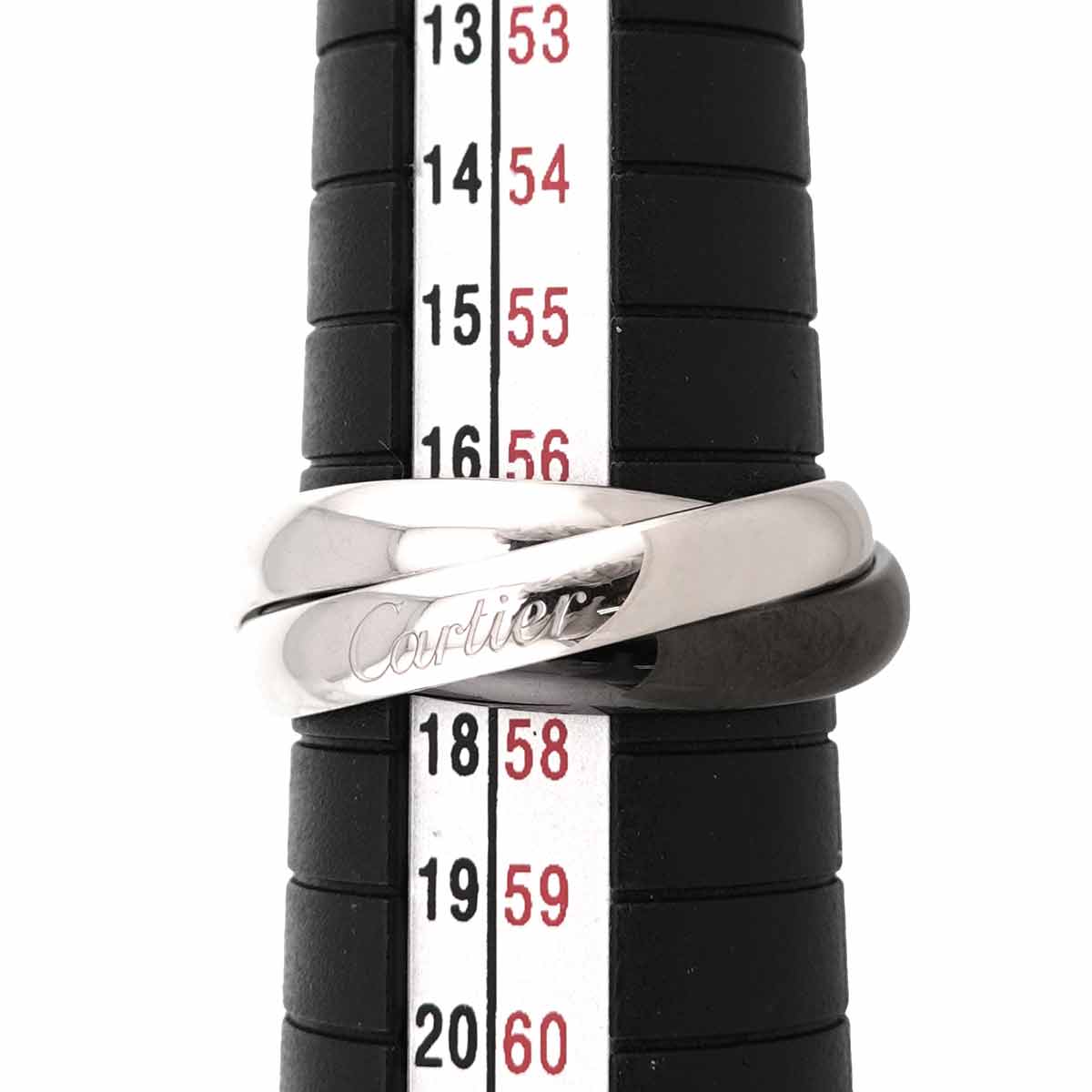 Trinity Ceramic Ring K18 White Gold 750 size56 7.5(US)