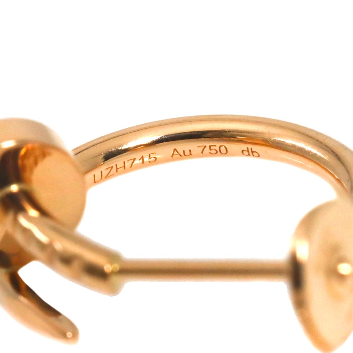 JUSTE UN CLOU Small Earrings Pierced 18K PG 750