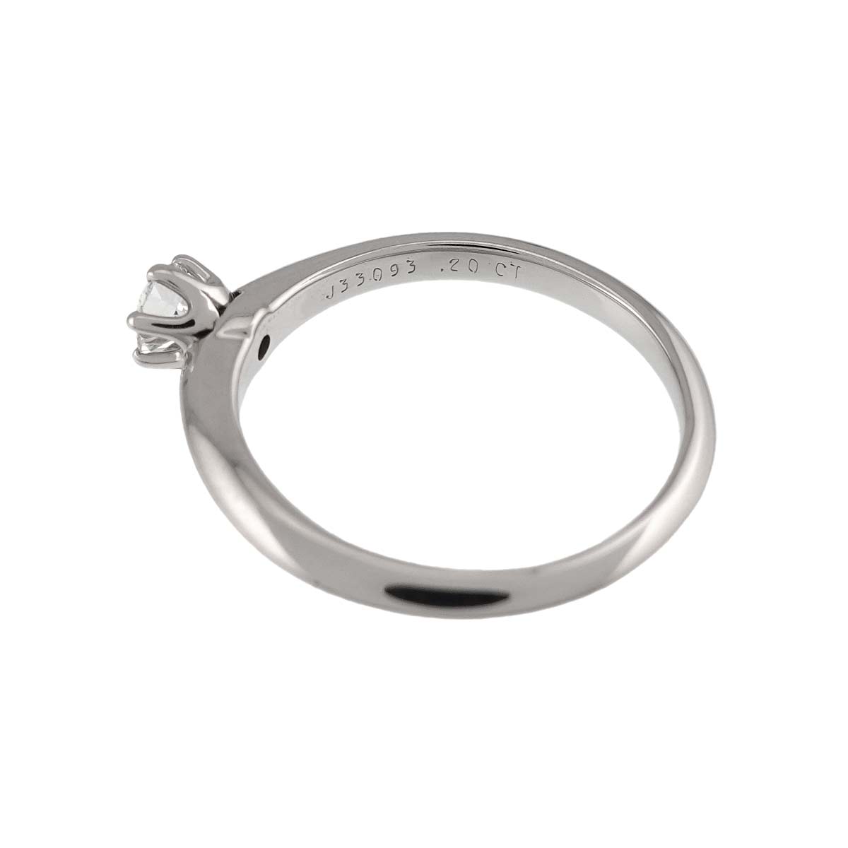 Diamond 0.20ct F/VS1 Ring Pt 5-5.25(US)