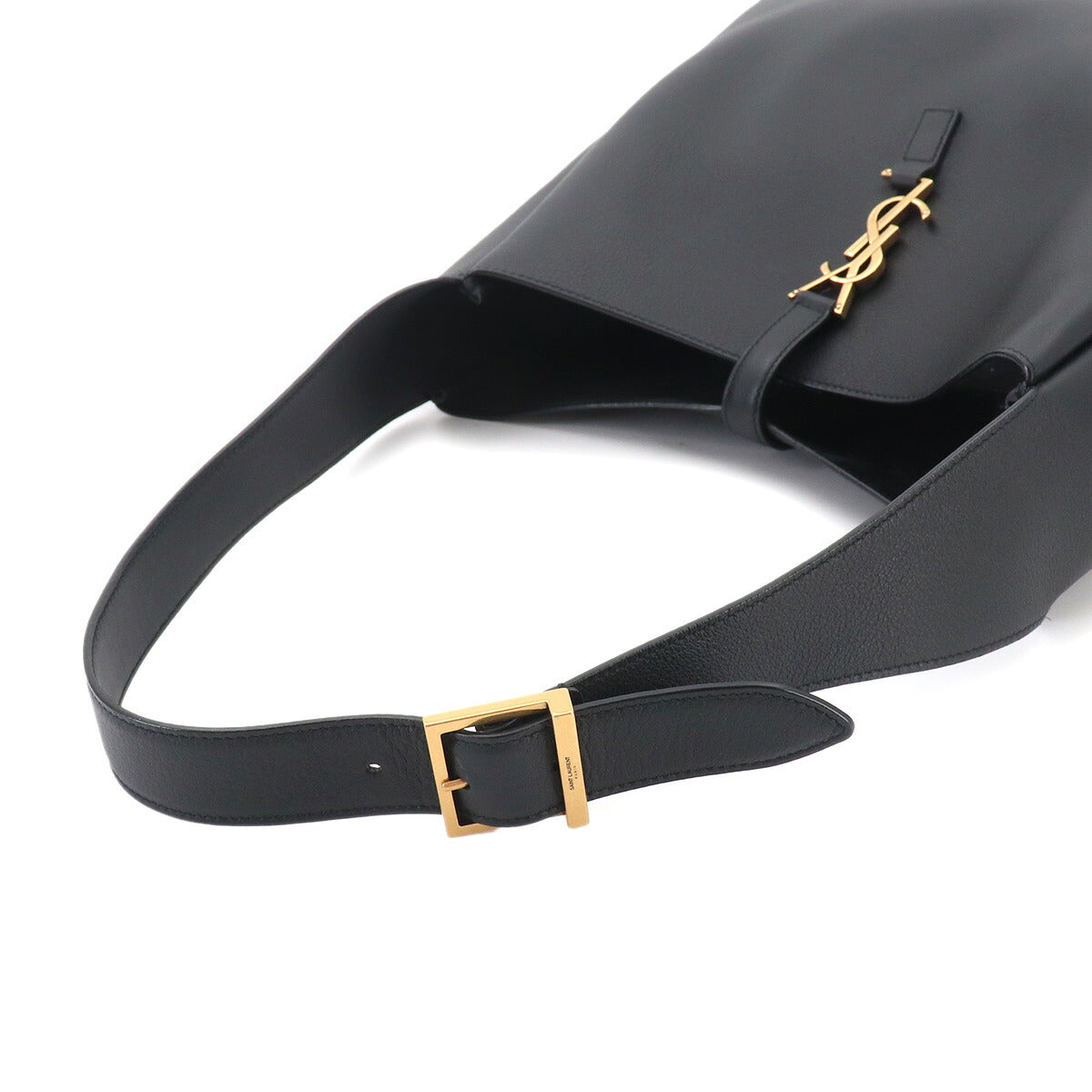 LE5A7 Large Shoulder Bag Leather Black 753837 Purse
